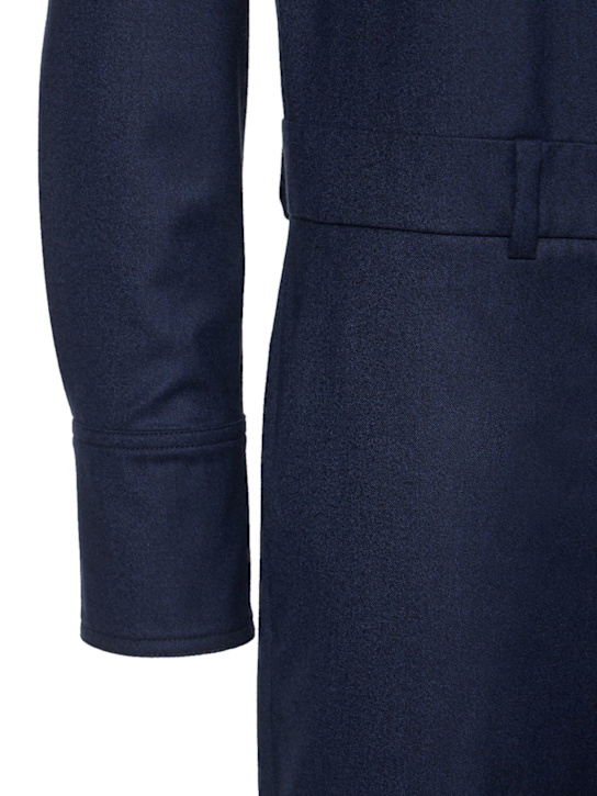 Stella McCartney: Combinaison décontractée en flanelle de laine