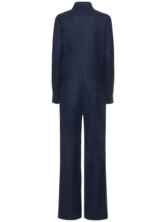 Stella McCartney: Combinaison décontractée en flanelle de laine