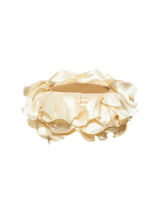 Magda Butrym: Satin sculptural crop top