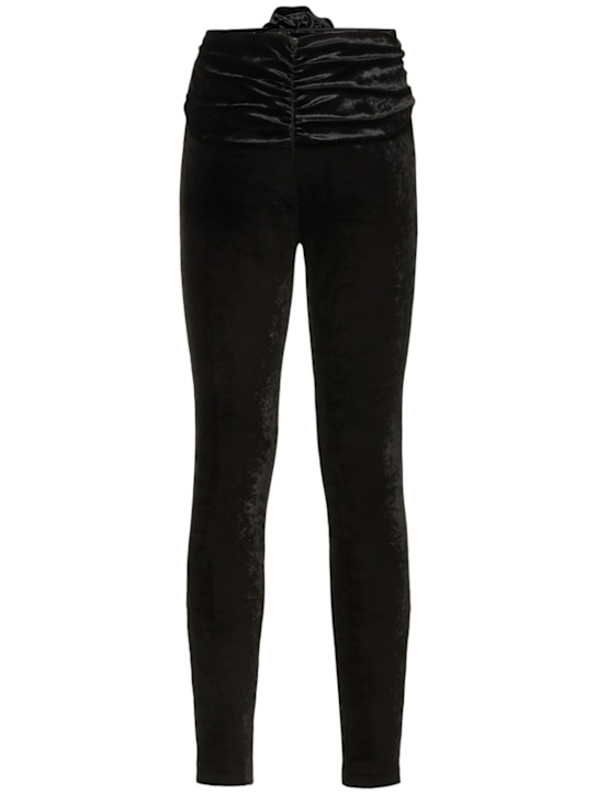 Magda Butrym: Pantalones skinny de terciopelo viscosa