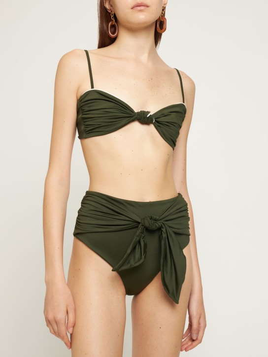 Johanna Ortiz - Top bikini Algae Marella in Lycra