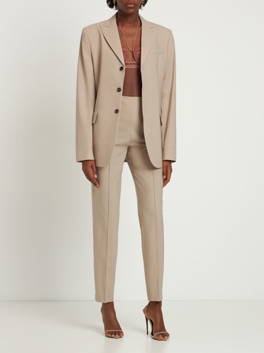 Nensi Dojaka - Wool blend blazer w/ back belt