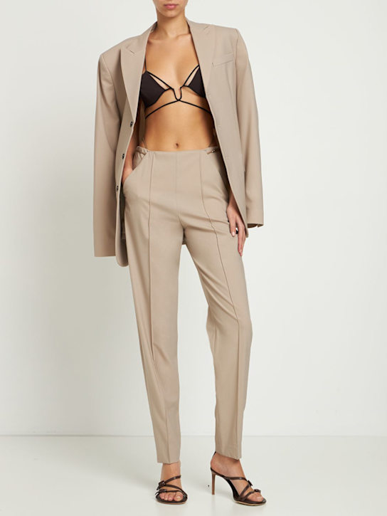 Nensi Dojaka: Soutien-gorge angulaire en gabardine stretch
