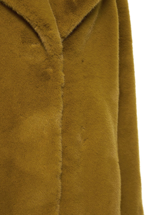 Stand Studio: Camille faux fur cocoon coat