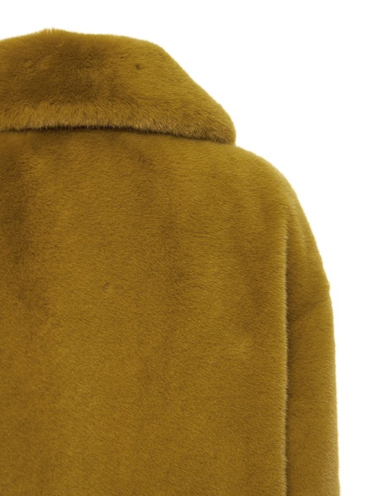 Stand Studio: Camille faux fur cocoon coat
