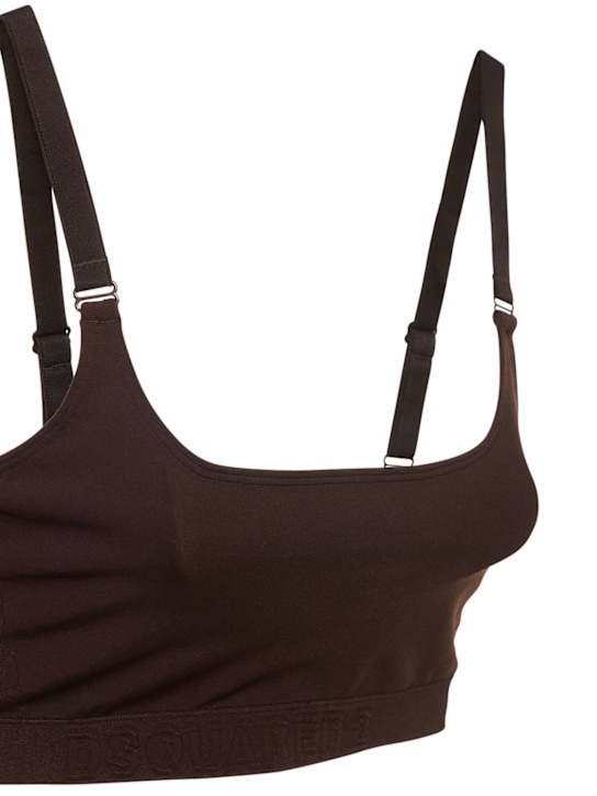 Dsquared2: Brassière bandeau en jersey technique