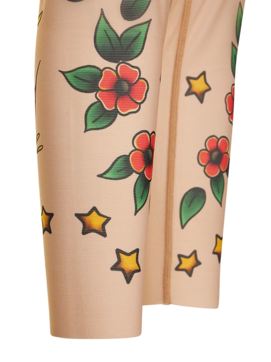 Dsquared2: Leggings in tulle stampato