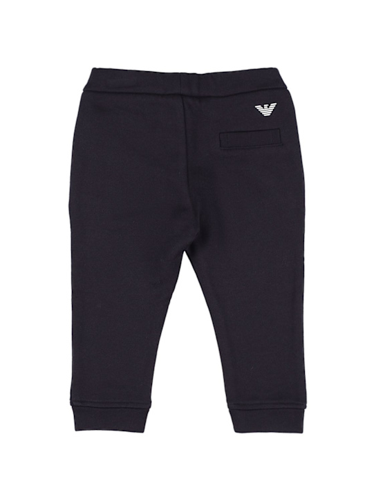 Emporio Armani: Pantalon en modal et coton à logo
