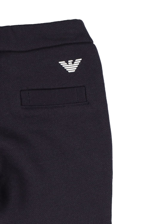 Emporio Armani: Pantalon en modal et coton à logo
