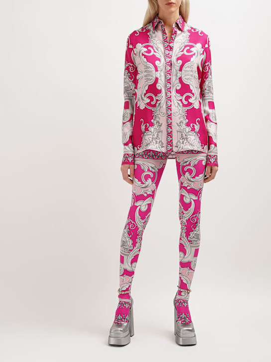 Versace - Escarpins compensés en lurex 155 mm
