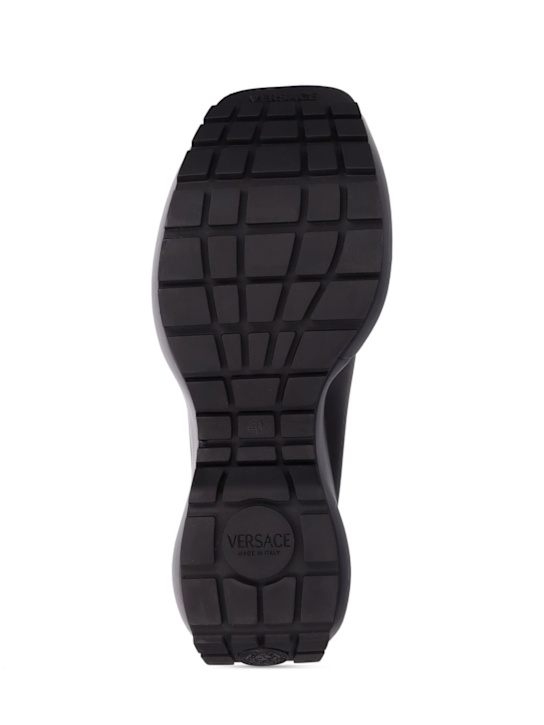 Versace: Compensées en cuir Medusa 160 mm