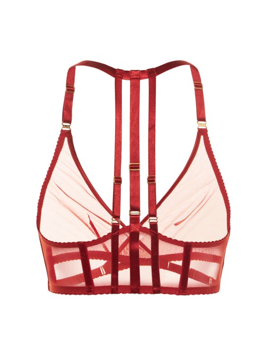Bordelle: Art Deco mesh wrap bra
