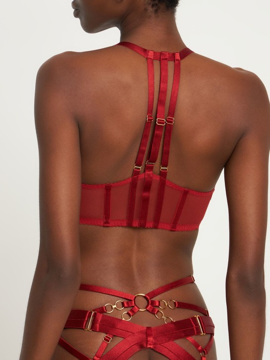Bordelle: Art Deco mesh wrap bra