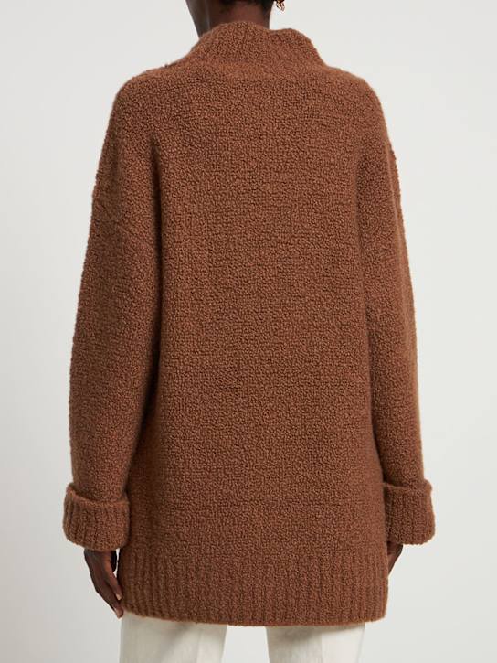 CASASOLA: Bouclé-Pullover aus Kaschmir und Seide „Dante“