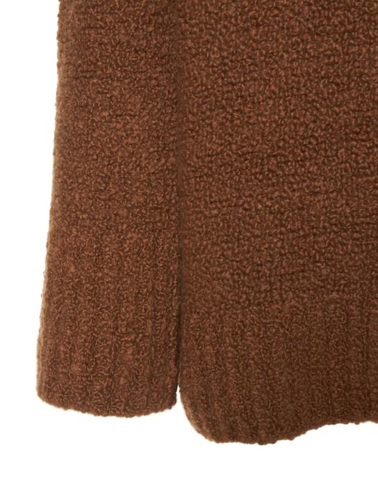 CASASOLA: Bouclé-Pullover aus Kaschmir und Seide „Dante“