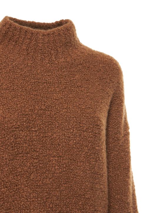 CASASOLA: Bouclé-Pullover aus Kaschmir und Seide „Dante“