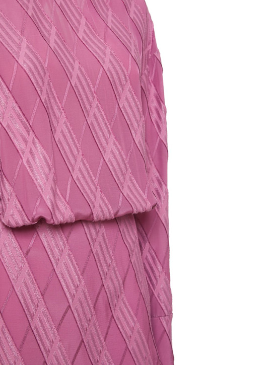 The Attico: Logo jacquard mini dress