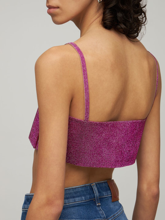Nué: Crop top Charlotte con decorazioni