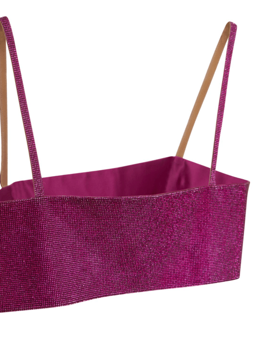 Nué: Crop top Charlotte con decorazioni