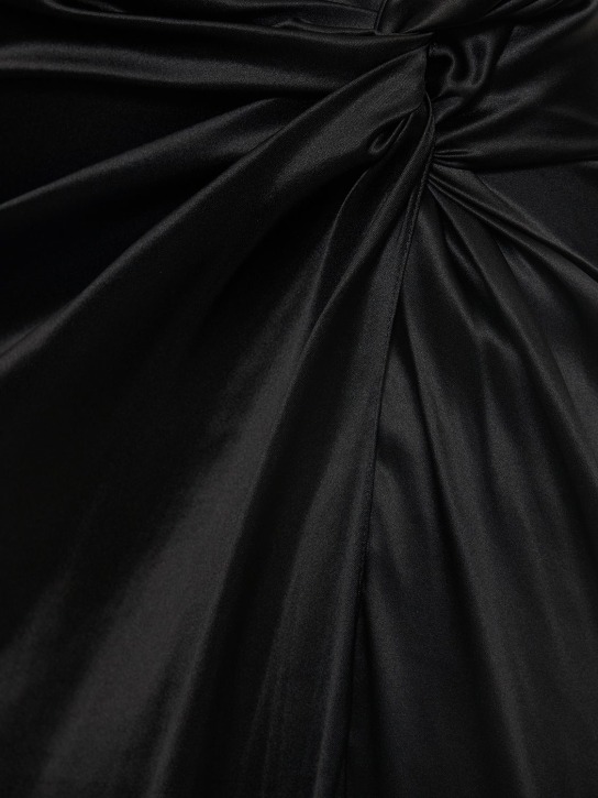 Nué: Jupe midi en satin de soie