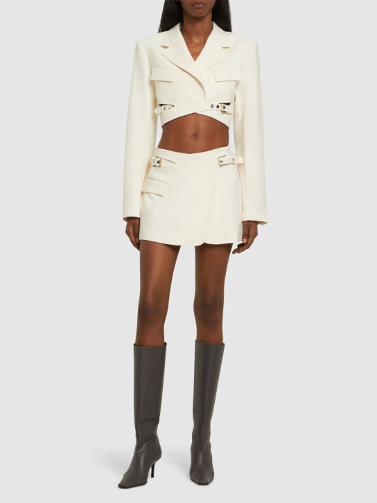 Dion Lee: MINIROCK AUS WOLLMISCHUNG