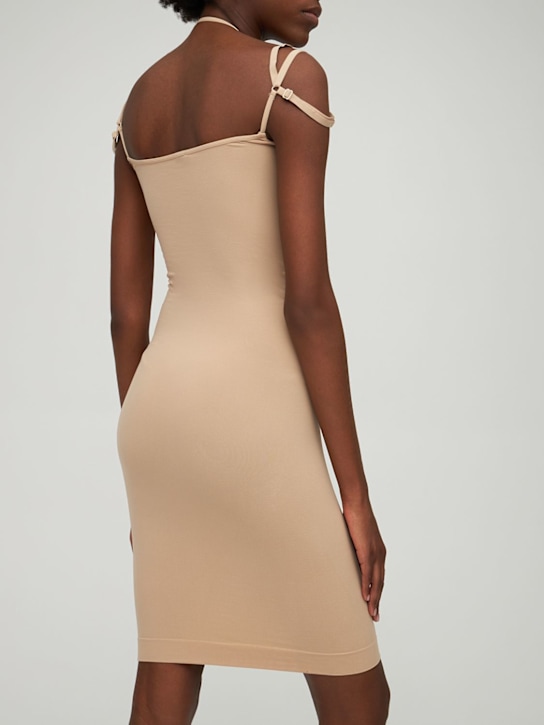 Andreadamo: Robe midi en jersey stretch
