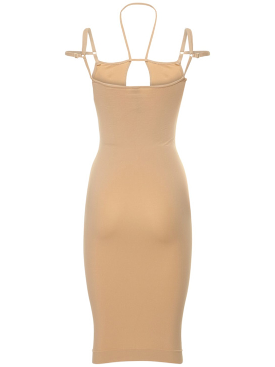 Andreadamo: Robe midi en jersey stretch