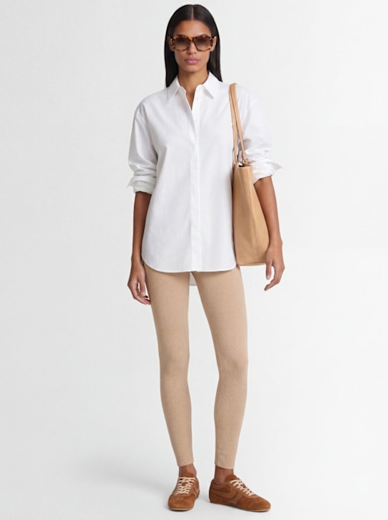 Andreadamo: Leggings in jersey a costine