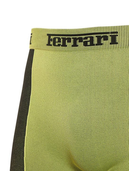 Ferrari: Legging sans coutures en tissu technique à logo