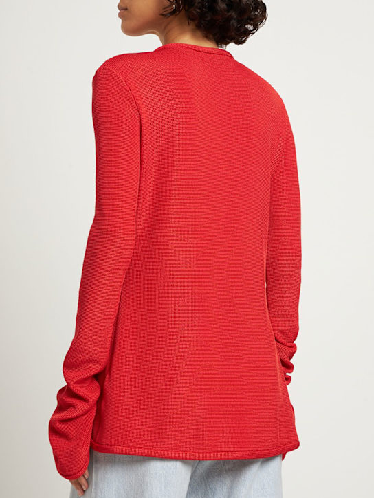 Mach & Mach: Strickjacke mit verzierter Viskose