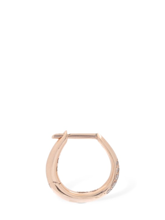 DoDo - 9kt Rose gold & diamond mono earring
