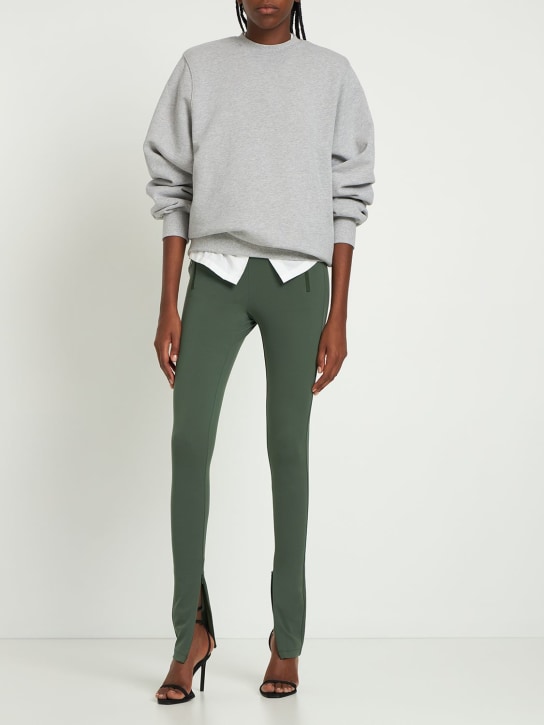 Wardrobe.nyc - Track jersey cotton fleece mini dress
