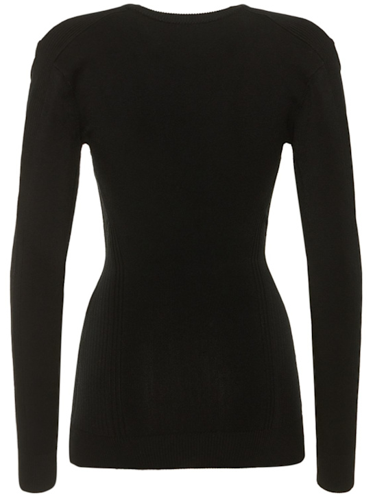 AZ FACTORY: Top Thebe Bagugu in maglia con cutout