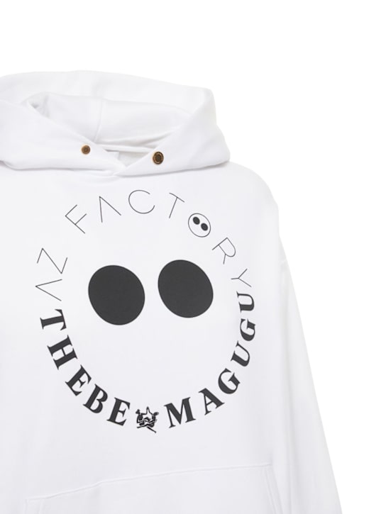 AZ FACTORY: Sweat en jersey de coton à capuche Thebe Bagugu