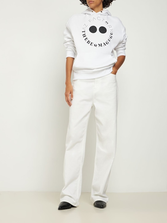 AZ FACTORY: Sweat en jersey de coton à capuche Thebe Bagugu