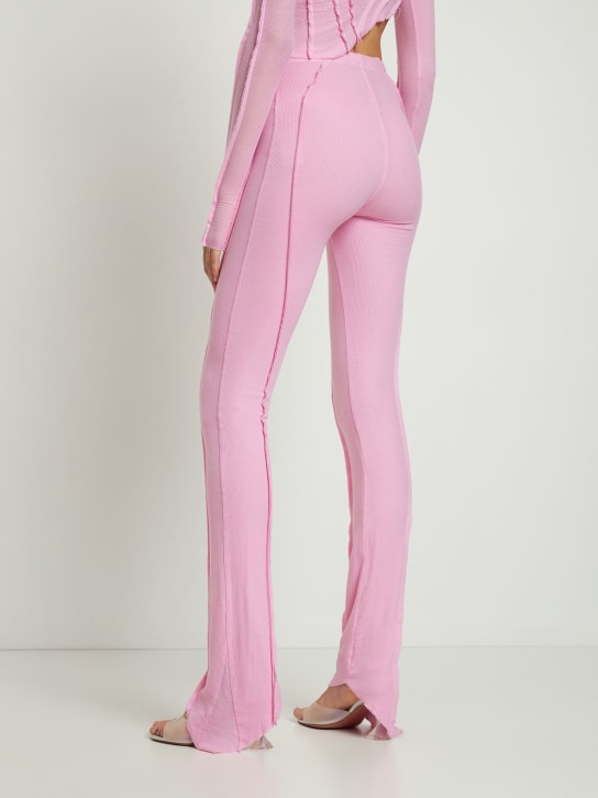 Sami Miro Vintage: Asymmetrische Stretch-Lyocell-Hose