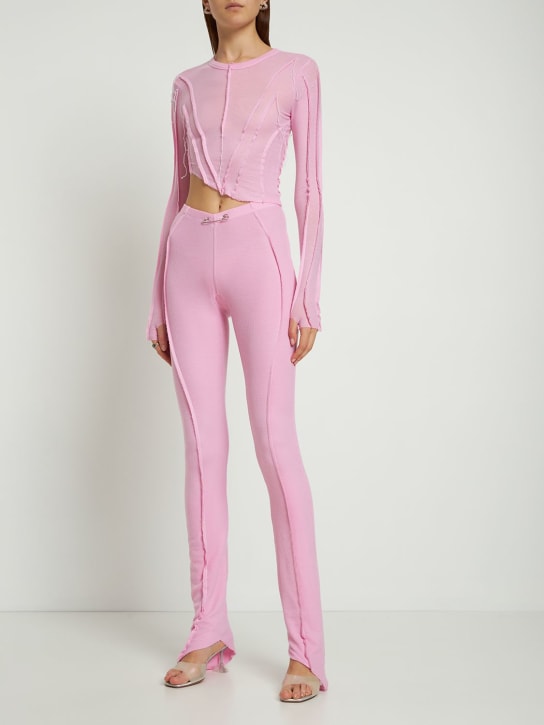 Sami Miro Vintage - Asymmetrische Stretch-Lyocell-Hose