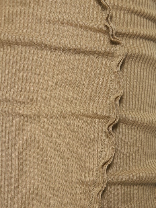 Sami Miro Vintage: Pantalon asymétrique en tencel stretch
