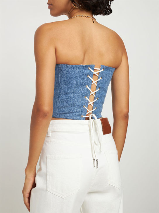 Sami Miro Vintage: Top Aplha in denim di cotone
