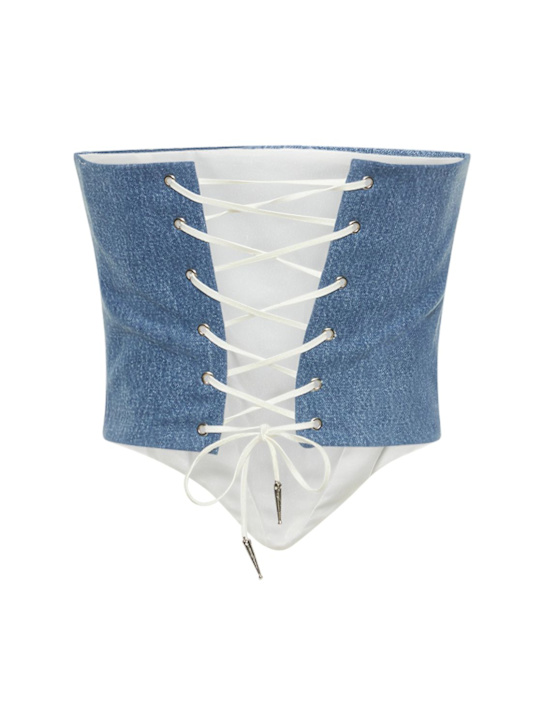 Sami Miro Vintage: Top Aplha in denim di cotone