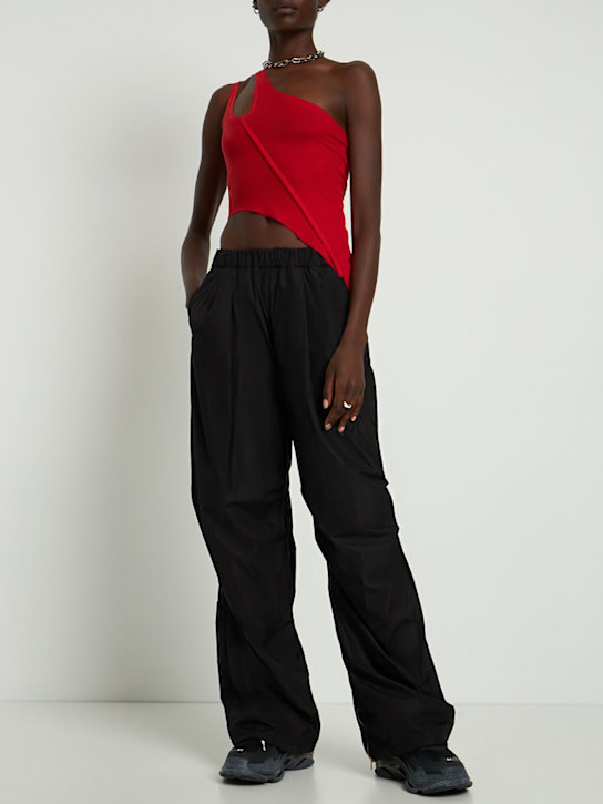 Sami Miro Vintage - Tank top asimmetrico monospalla in jersey