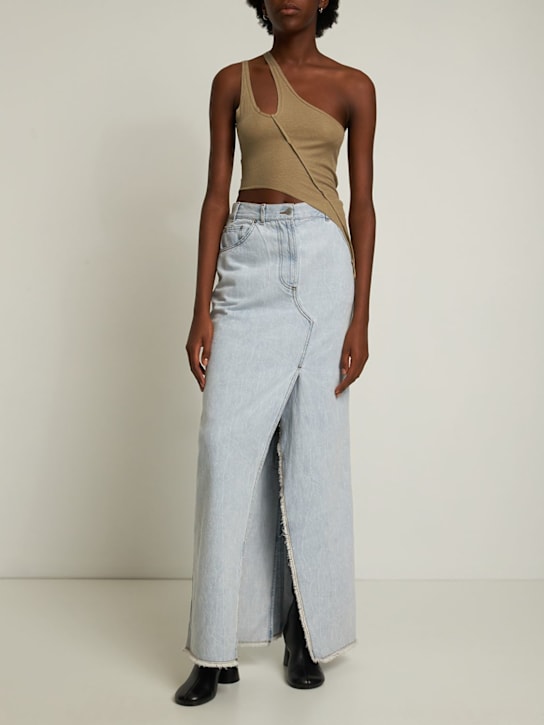 Sami Miro Vintage - Tank top asimmetrico monospalla in jersey