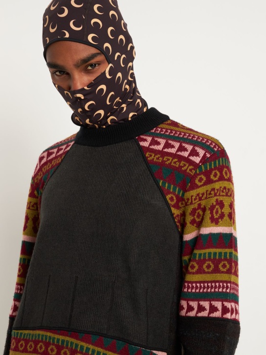 Marine Serre: Recyceltes Nylon-Balaklava mit Druck