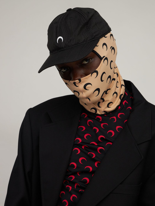 Marine Serre - Recyceltes Nylon-Balaklava mit Druck