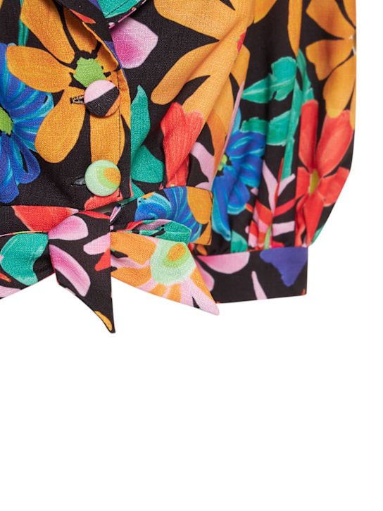 Patbo: Crop top Aster stampato