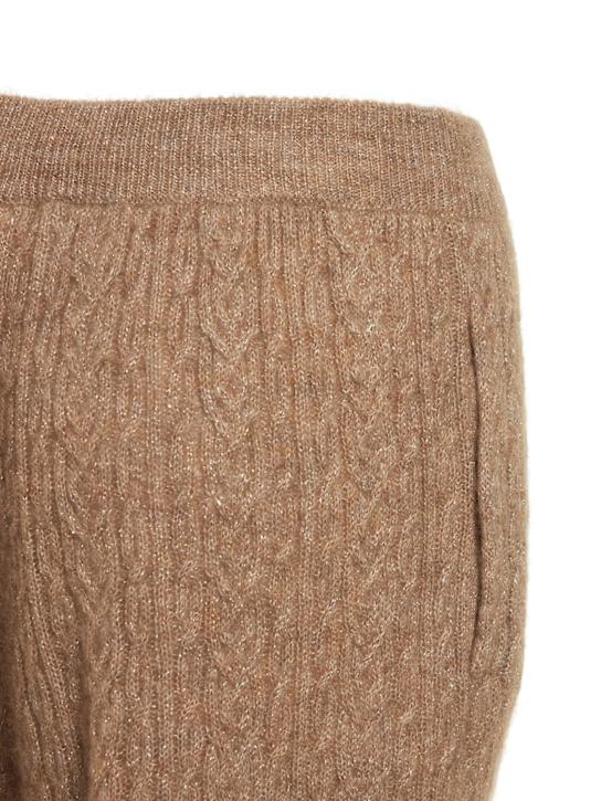 Brunello Cucinelli: Lurex & mohair blend jogger pants
