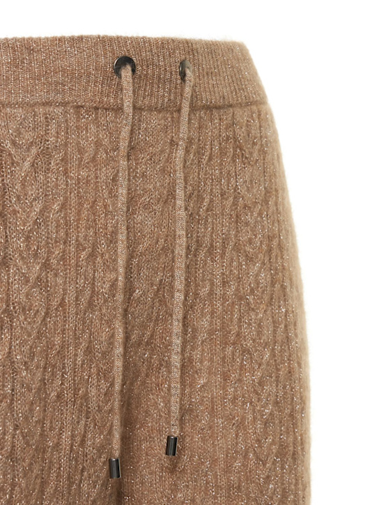 Brunello Cucinelli: Lurex & mohair blend jogger pants