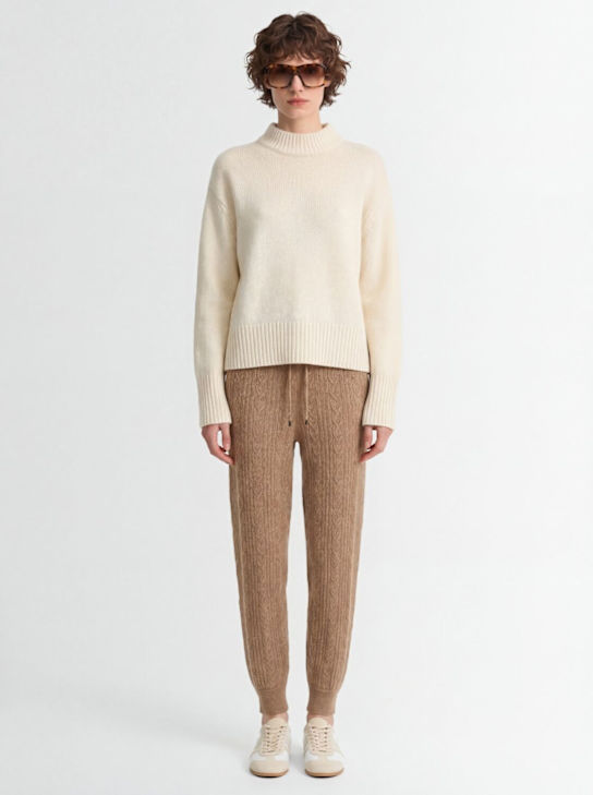 Brunello Cucinelli - Lurex & mohair blend jogger pants