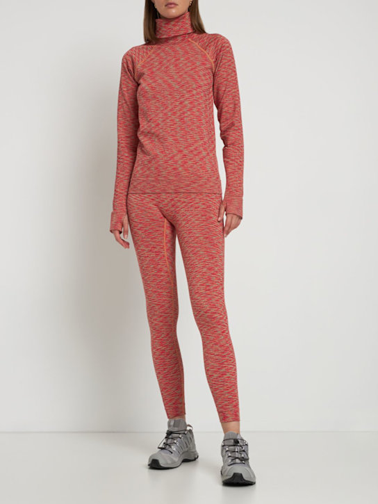 Sweaty Betty - Basisschicht-Leggings mit hohem Bund „Spacedye“