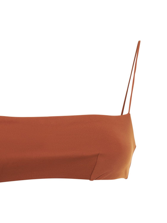 Ziah: Fine strap bandeau bikini top